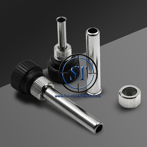 Kepala Solder Station Heater Barrel Soldering Iron Adjustable Headle Selongsong Adapter Gagang Besi Untuk Solder Hakko