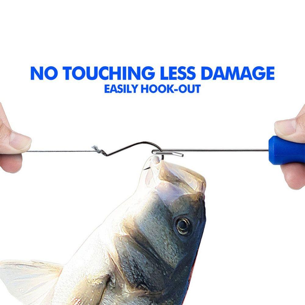 Lanfy Memancing Kait Remover Stainless Steel Tahan Lama Aksesoris Perangkat Decoupling Cepat Fish Tackles Rapid Dehooker Hook Detacher