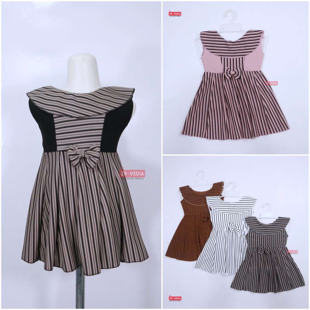 Dress Cantika uk 2-3 Tahun / Dres Yukensi Grosir Baju Anak Perempuan Harian Gaun Pesta Polos Branded