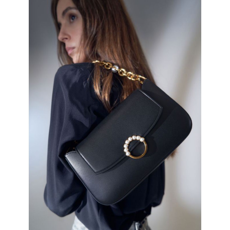 9.9 SALE | CK Embellished Chain Shoulder Bag