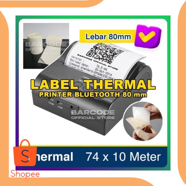 

STICKER LABEL THERMAL 80 X 10 M CONTINUOUS - PRINTER EPSON TM-T82 - S