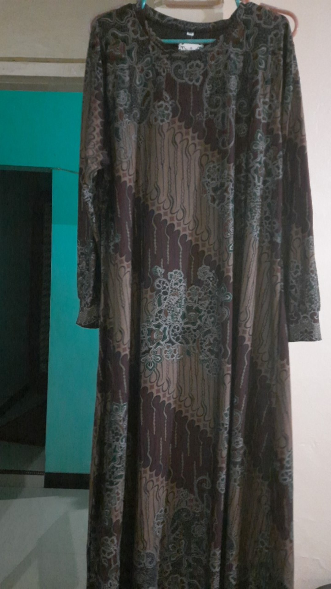 Ariana Maxy Original By Akasia Gamis Syari Calvin Jeans Motif Batik Tebal.melar