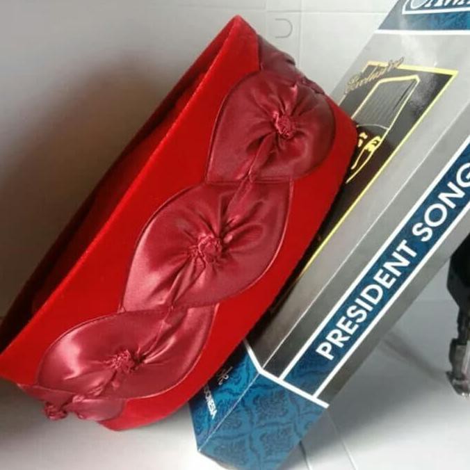 Peci Kembang Kol Kembang Merah V6498