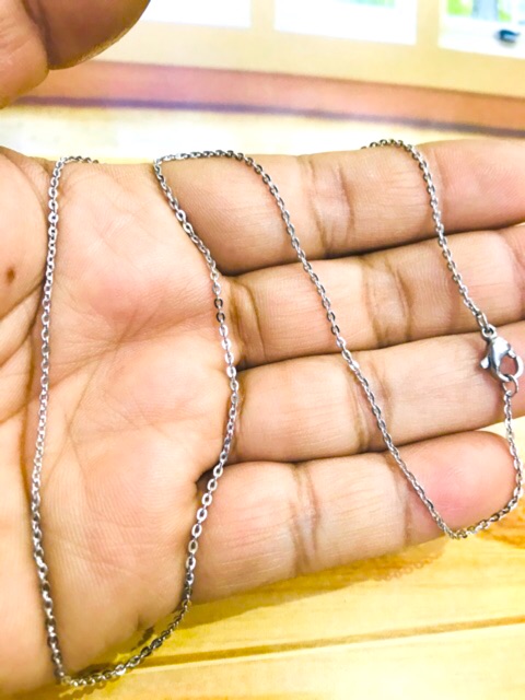 Kalung titanium //kalung nory // kalung siem // kalung titanium asli pajang 45cm// titanium