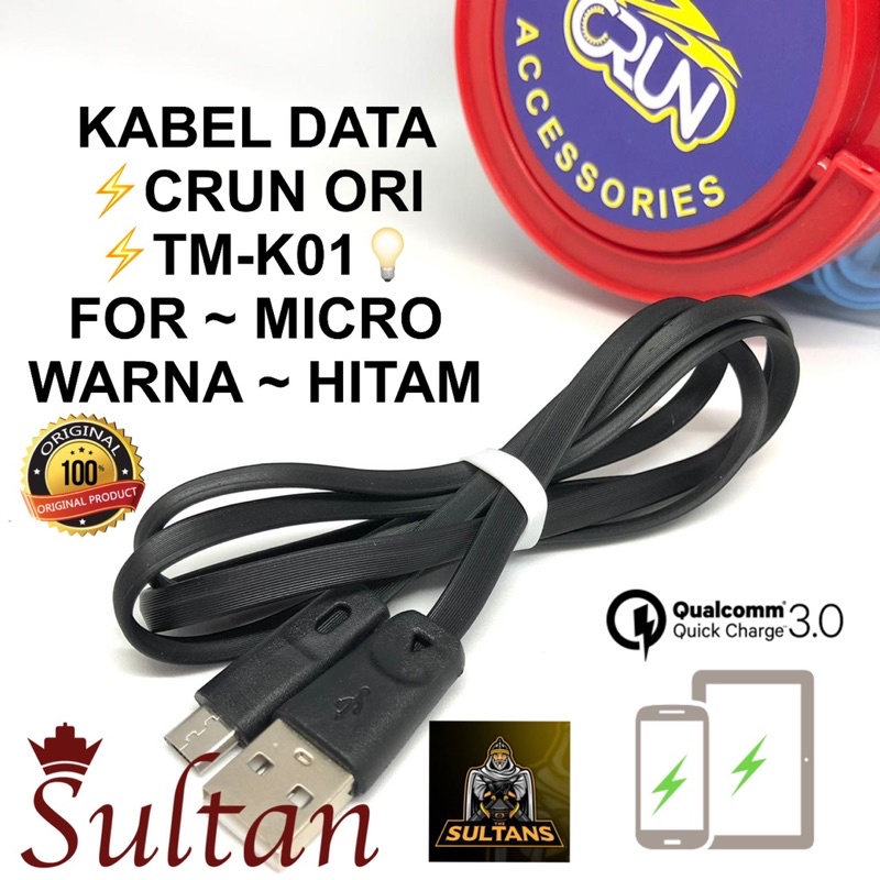 PROMO PER ~1PCS KABEL DATA CRUN GADGET CABLE FOR MICRO FAST CHARGING