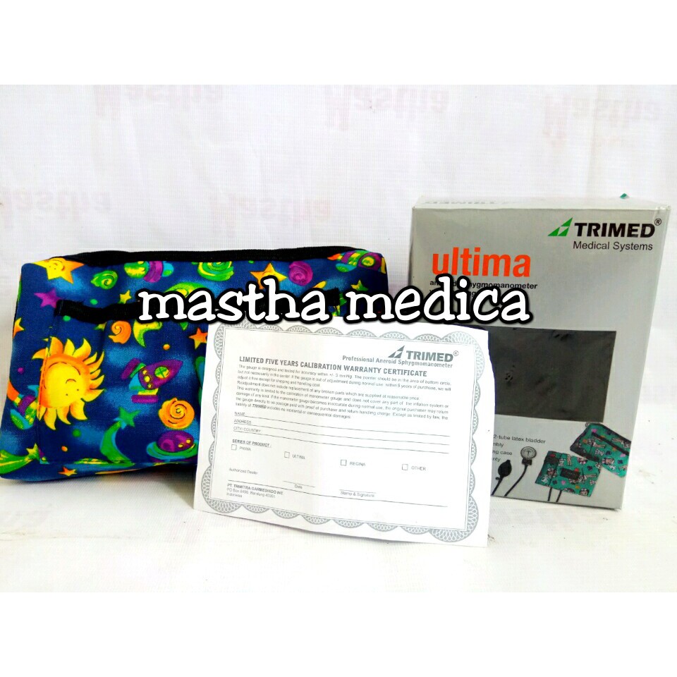 Tensi Tensimeter Jarum Analog Sphygmomanometer Ultima Motif Trimed