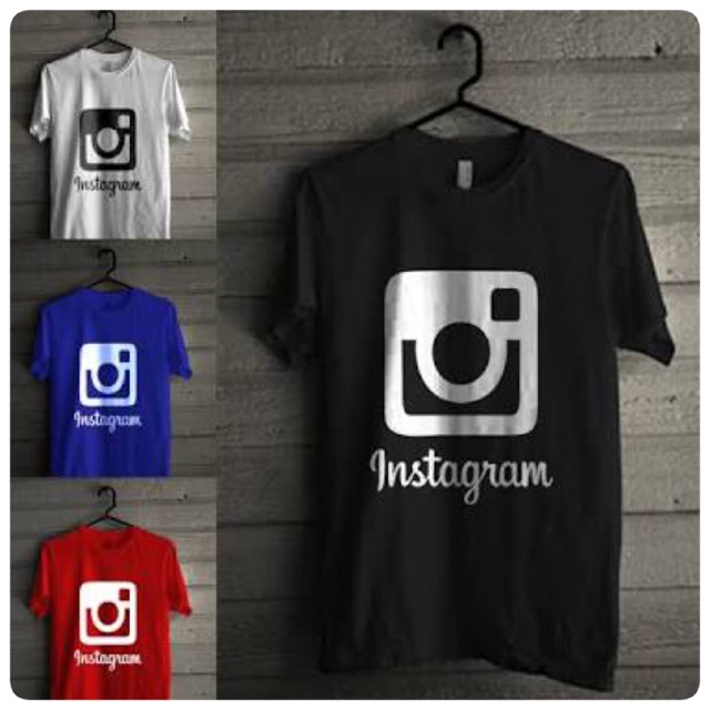 Kaos T-Shirt Instagram Cotton Combed 30s