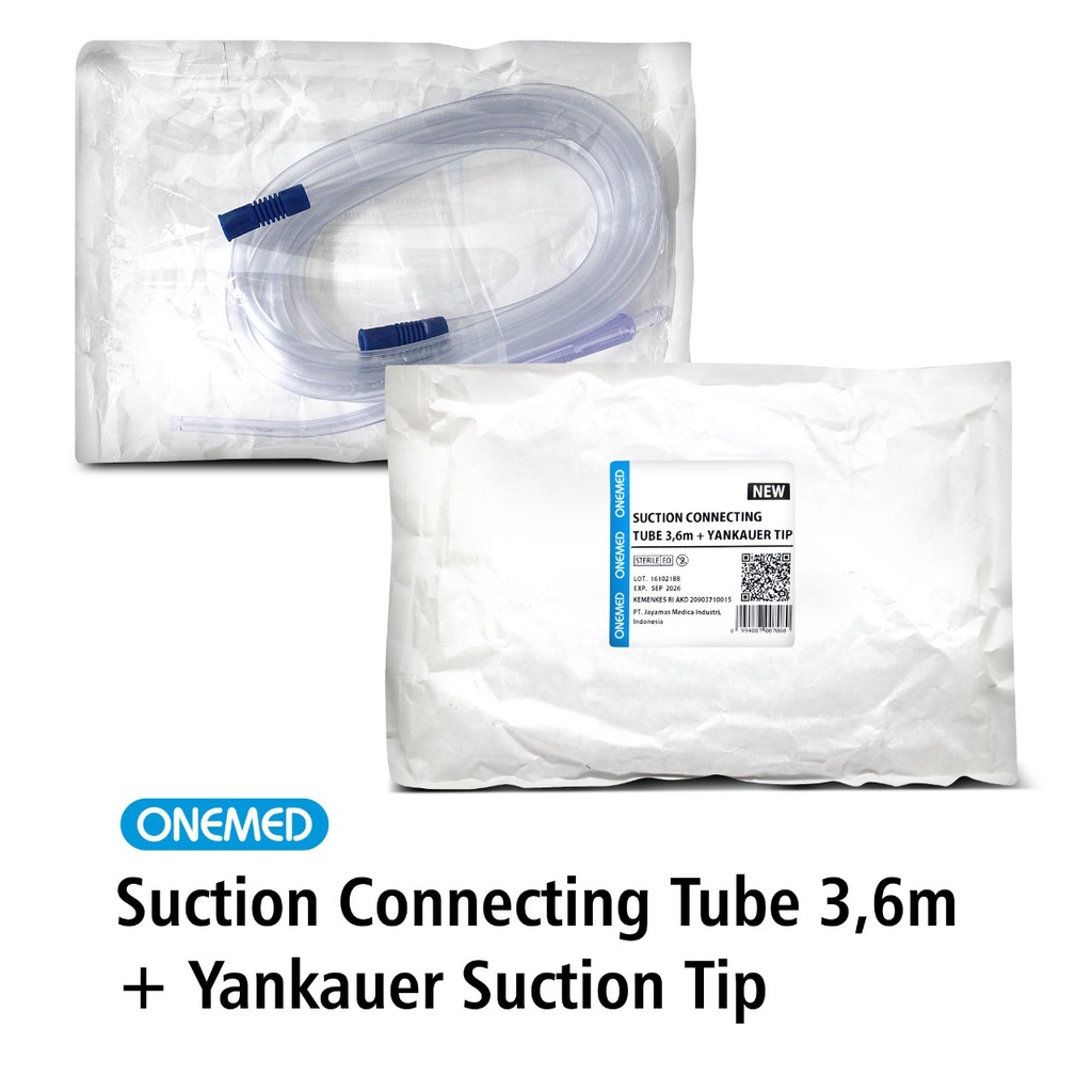 Suction Connecting Tube 3,6m Plus Yankeur Tip Steril OneMed OJB