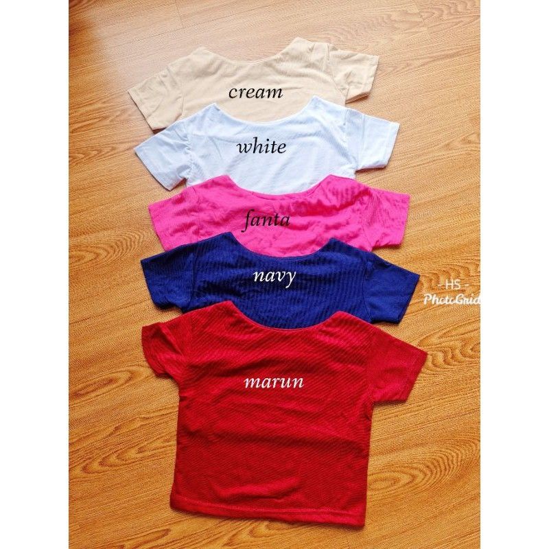 BASIC CROP PENDEK/CROP BASIC/SPANDEK SOFT