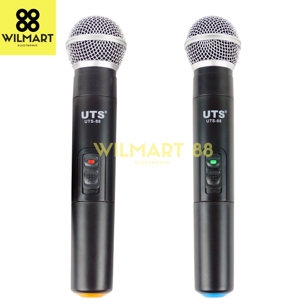 [✅COD] Mic Wireless UHF UTS UTS-88 Microphone Genggam 2 Buah UTS- 88 Original