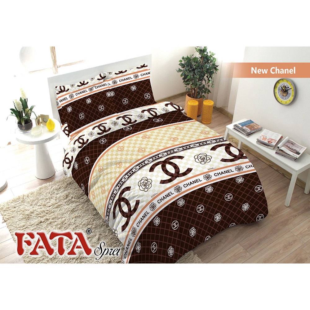 FATA Sprei - Sprei Fata Single 120x200 cm Motif New Chanel
