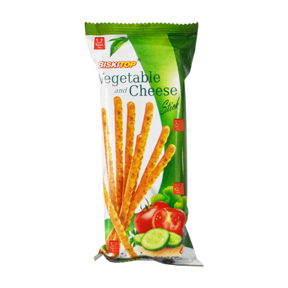 

Biskitop Vegetable Cheese Stick Biskuit Berbentuk Stick Rasa Sayur dan Keju - 60gr