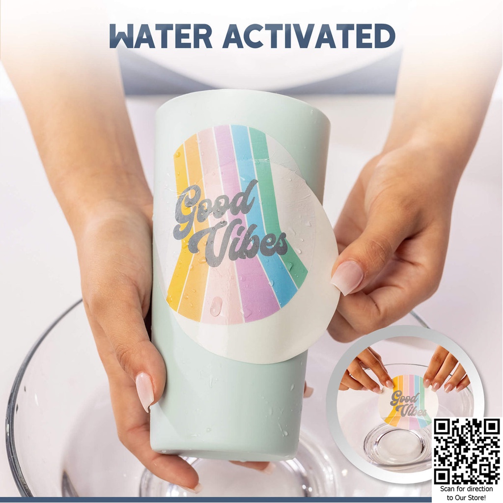 DECAL PUTIH / Waterslide Decal A3++ White for Laser Toner Printer Repack isi 20 Sablon Digital Print Custom Satuan