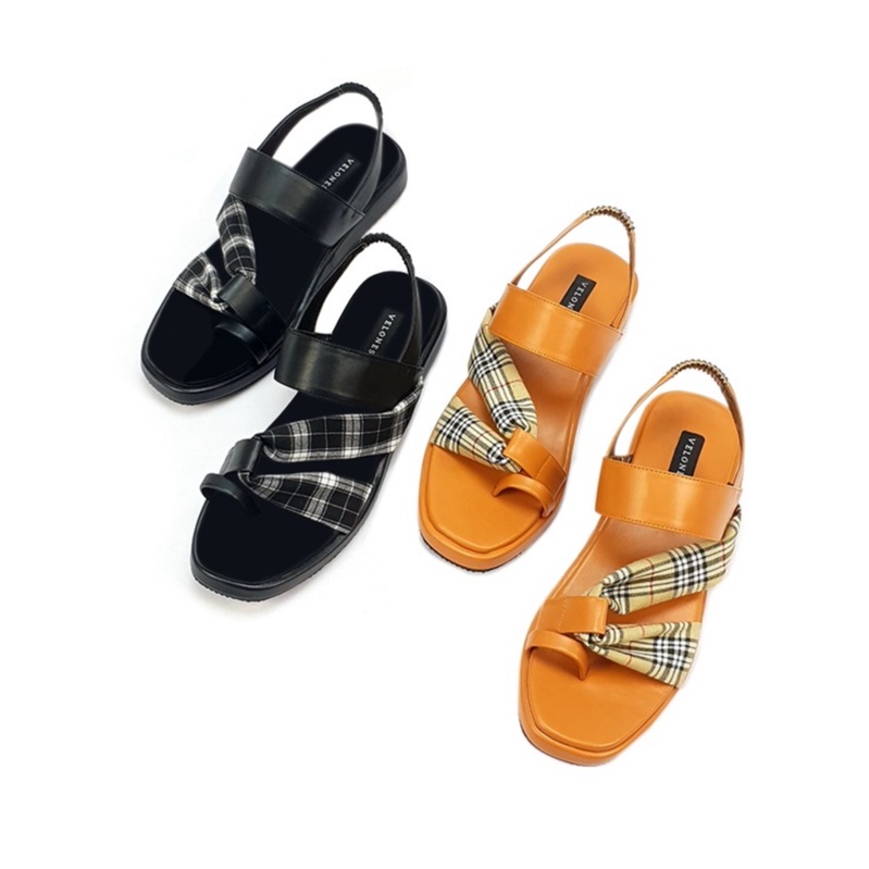 Sandal Tali Wanita Velonesia Slip Sandal Platform Wanita Sandal Wanita Tali Belakang - Kanna