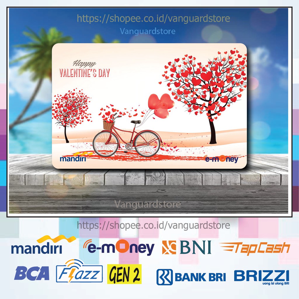 KARTU E MONEY E TOLL POHON CINTA KUMPULAN 4 EMONEY MANDIRI FLAZZ BCA BNI TAPCASH BRIZZI BRI