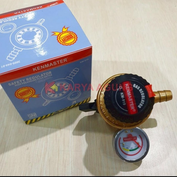 Kenmaster  , Safety Gas , Regulator  Gas LPG  , High Pressure  , Tekanan Tinggi  , KM 919 Meter