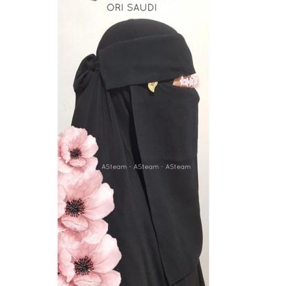 Langsung Beliii.. Cadar Niqab bandana poni Ori saudi / Niqab bandul BE bedoon essm