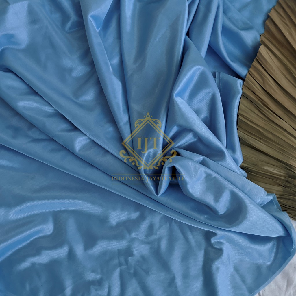 (HARGA PER METER) KAIN DEKORASI, FILAMIN, ABUTAI, KAIN DEKOR, HAIKIT, HYGET (WARNA 1)-Biru Muda