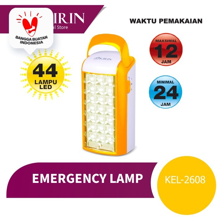 KIRIN EMERGENCY LAMP 44 LED (2 TONE COLOUR) |KEL-2608