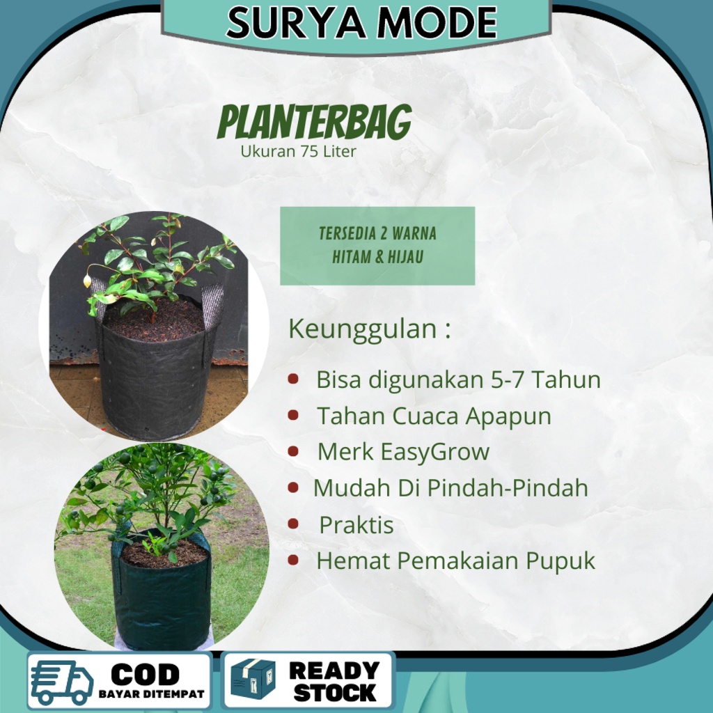 Planter Bag 75 Liter Easy Grow