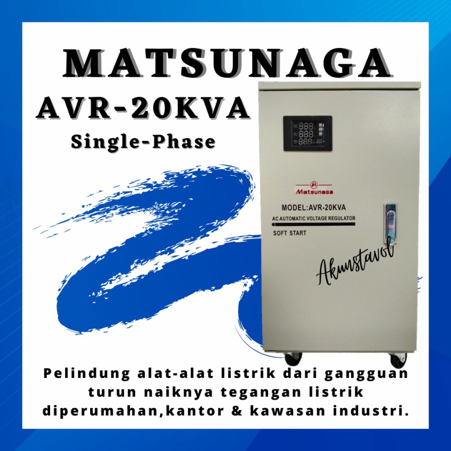 Stavolt Matsunaga SVC-20KVA -Stabilizer Listrik Matsunaga 20000 watt