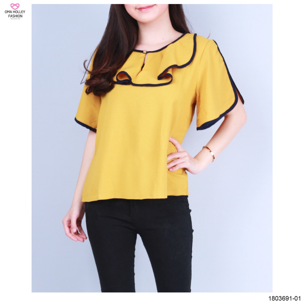 (COD) OH Fashion Sabine Top Blouse Wanita Murah #1803691-01