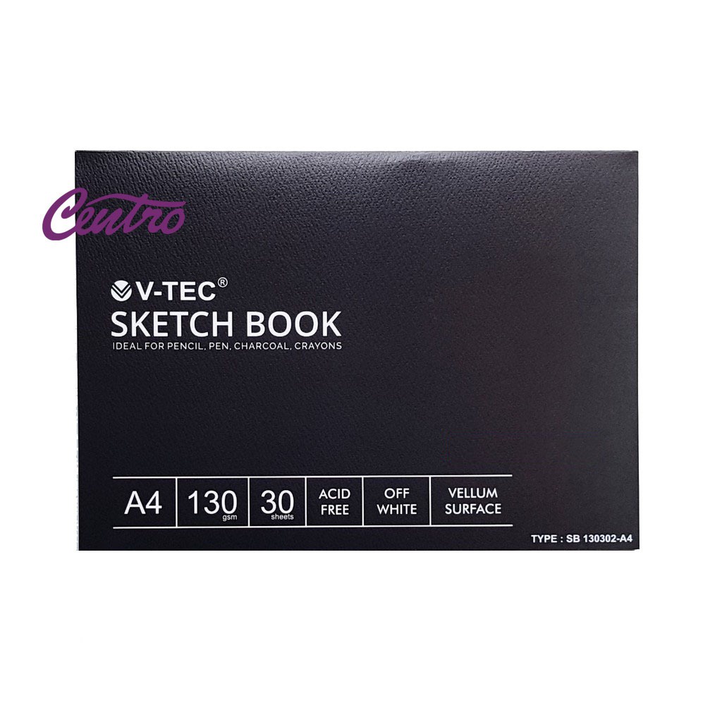 

V-TEC Sketchbook Vellum Surface A4 30 Lbr Buku Gambar Sketsa SB-130302