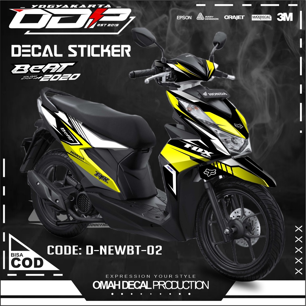 DECAL BEAT FULL BODY DEKAL HONDA BEAT STREET FULLBODY MOTIF SIMPEL ELEGAN HIU SHARK STICKER KEKINIAN