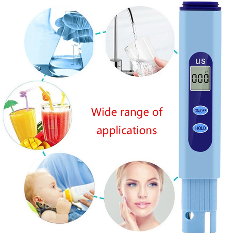 Kiss Tester Konduktivitas Listrik Portable Pen Type Digital TDS EC Meter Untuk Air