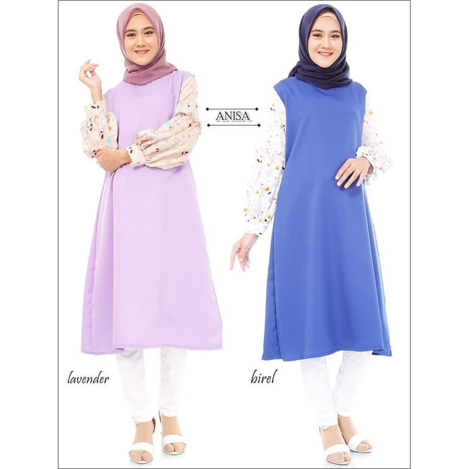 Baju Atasan Wanita Tunik / Baju Muslim Wanita Bahan Maxmara