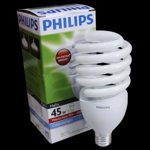 Lampu Helix 45W 45 W Putih 45 Watt Philips PLC Lampu Spiral Tornado Sepiral 45 W Jumbo Super Terang