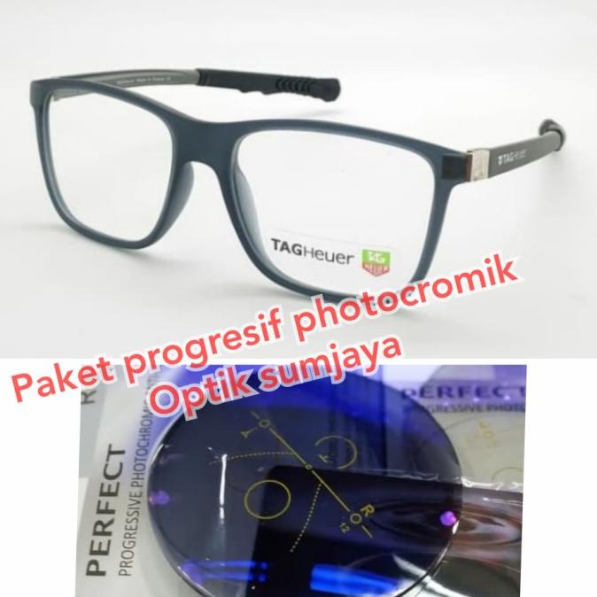 

---Terbartu--- paket progresif photocromik gray frame tagheur premium