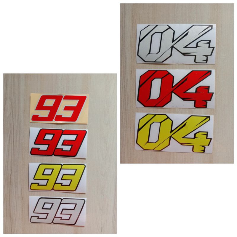 

sticker cutting NO BALAP 93 & 04