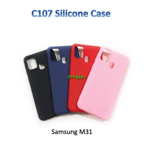 C107 Samsung M31 Colourful Ultrathin Silicone Matte Case