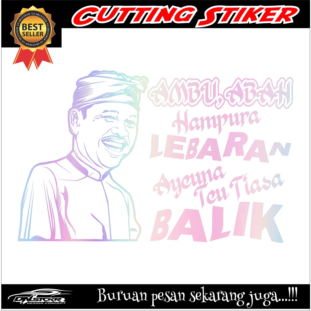 Cutting Stiker / Cuttig Sticker / Stiker Kata Kata/ Stiker kata kata kaca mobil/ Stiker Keren