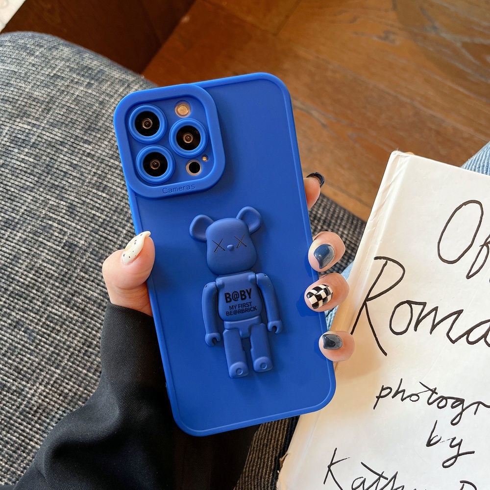 Soft Case Hp Gambar Kartun Beruang Untuk IPhone 12 / 13 / 11promax / X / Xs Max / Xr / 7 / 8plus Sbzj