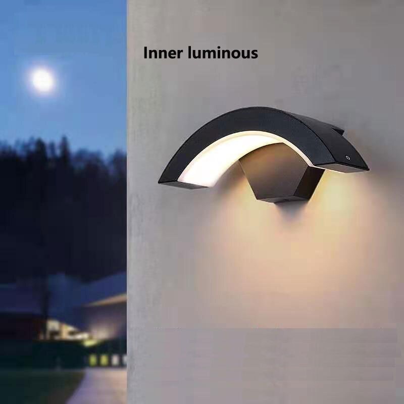 Lampu LED Sensor Gerak Outdoor Inner Light Weatherproof Cool White 15W - 03120 - 7RLL6JBK Black