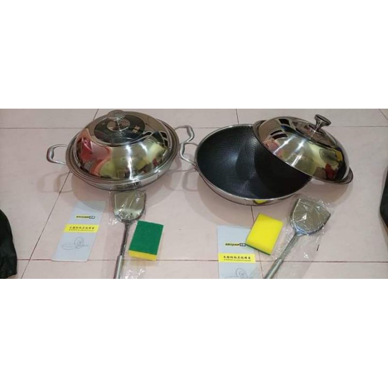 Kuali Stainless 316 Anti Gores Anti Lengket Anti Terkelupas