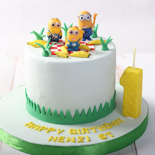 

Minion Cake diameter 16 cm / Kue Ulang Tahun