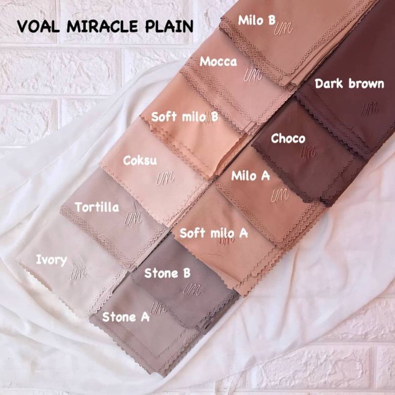 Jilbab Umama Voal Basic Hijab Segi Empat Polos Umama Lasercut