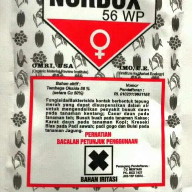 FUNGISIDA / BAKTERISIDA NORDOX KEMASAN 100 GRAM