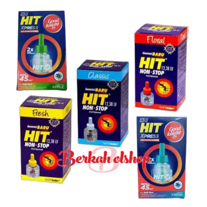 HIT REFFIL /EXPERT NON STOP 33ML 1 BULAN anti nyamuk