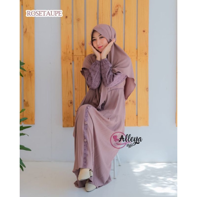 [DISKON BESAR-BESARAN] SET SYAR'I ORI ALLEYA/NAYLA SET SYAR'I ORI ALLEYA/GAMIS SET HIJAB TERMURAH