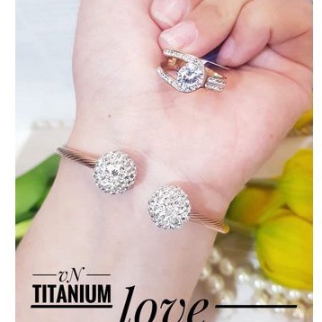 Titanium gelang cincin wanita t233