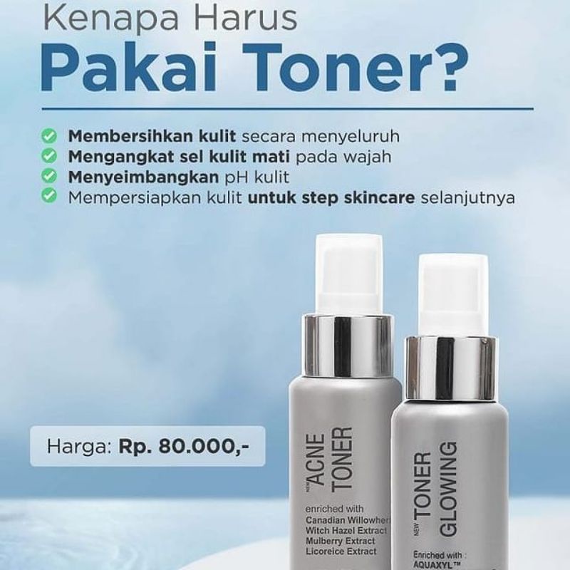 MS GLOW TONER GLOWING &amp; ACNE KEMASAN LAMA