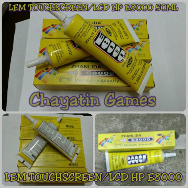 LEM TOUCHSCREEN / LCD HP / PONSEL E8000 50ML WARNA BENING