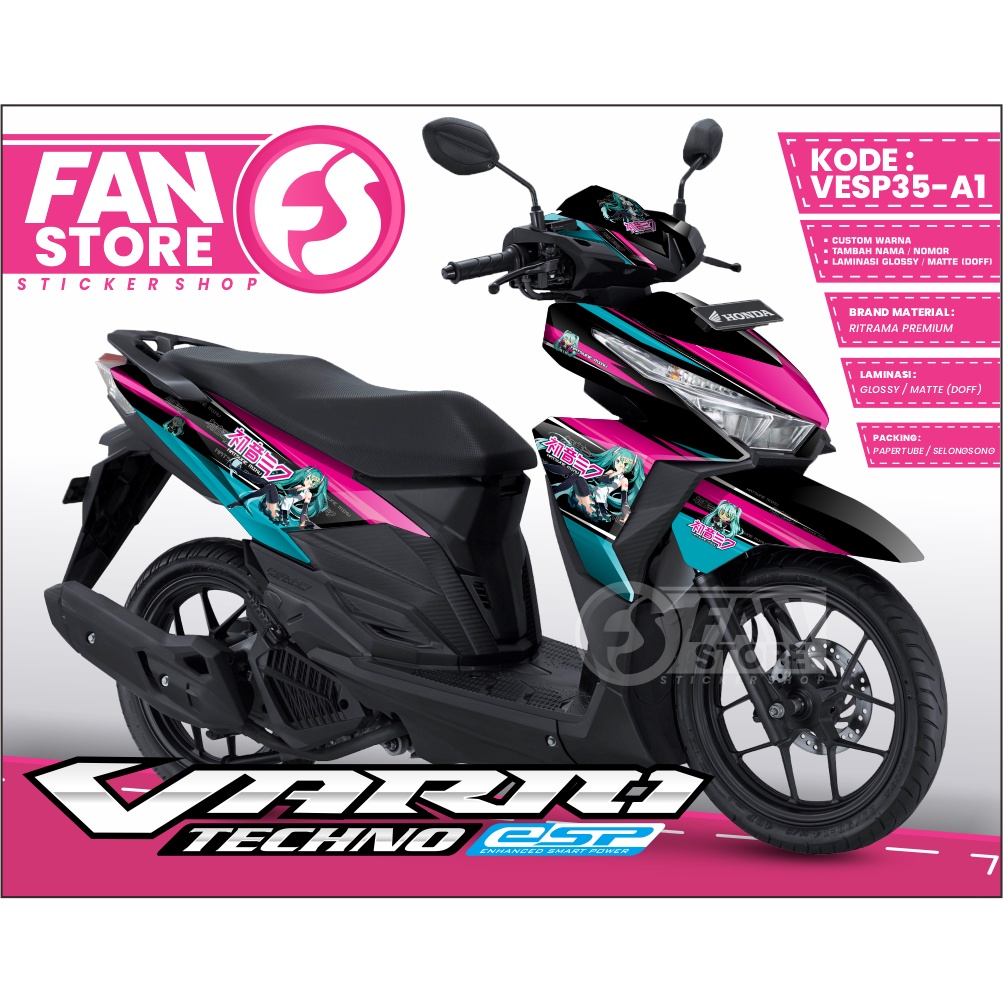 STICKER FULL BODY VARIO ESP - DECAL VARIO ESP 125 150 ANIME - STIKER VARIO LED 150/125