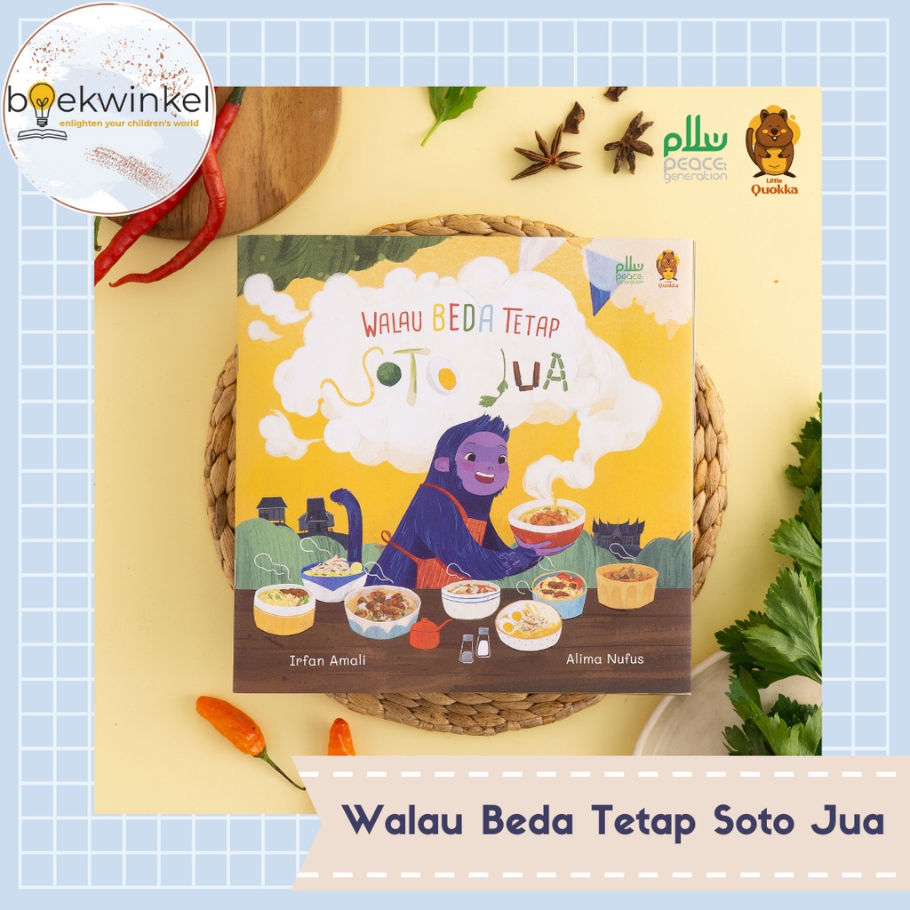 Buku Walau Beda Tetap Soto Jua by Little Quokka