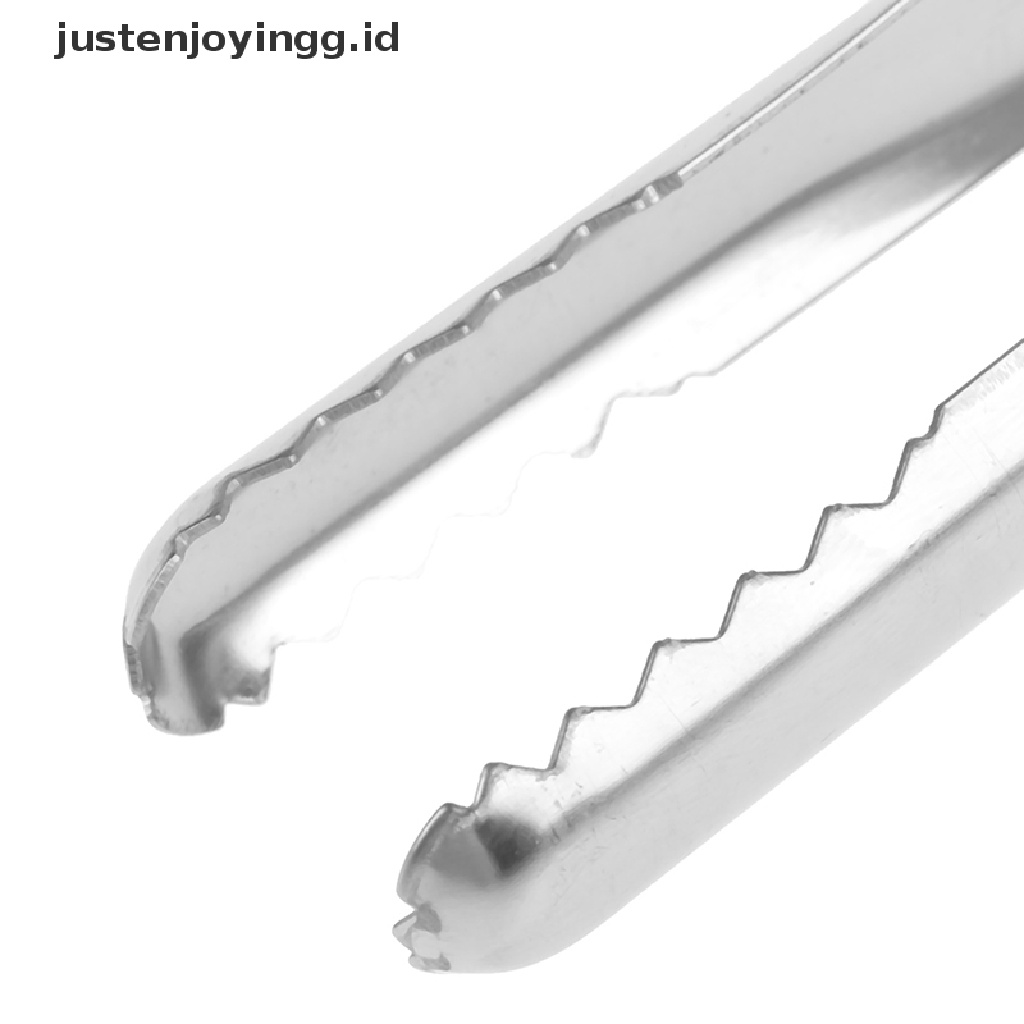 // justenjoyingg.id // Stainless Steel Food Clip Ice Tongs Meat Salad Toast Tongs BBQ Kitchen Tongs ~