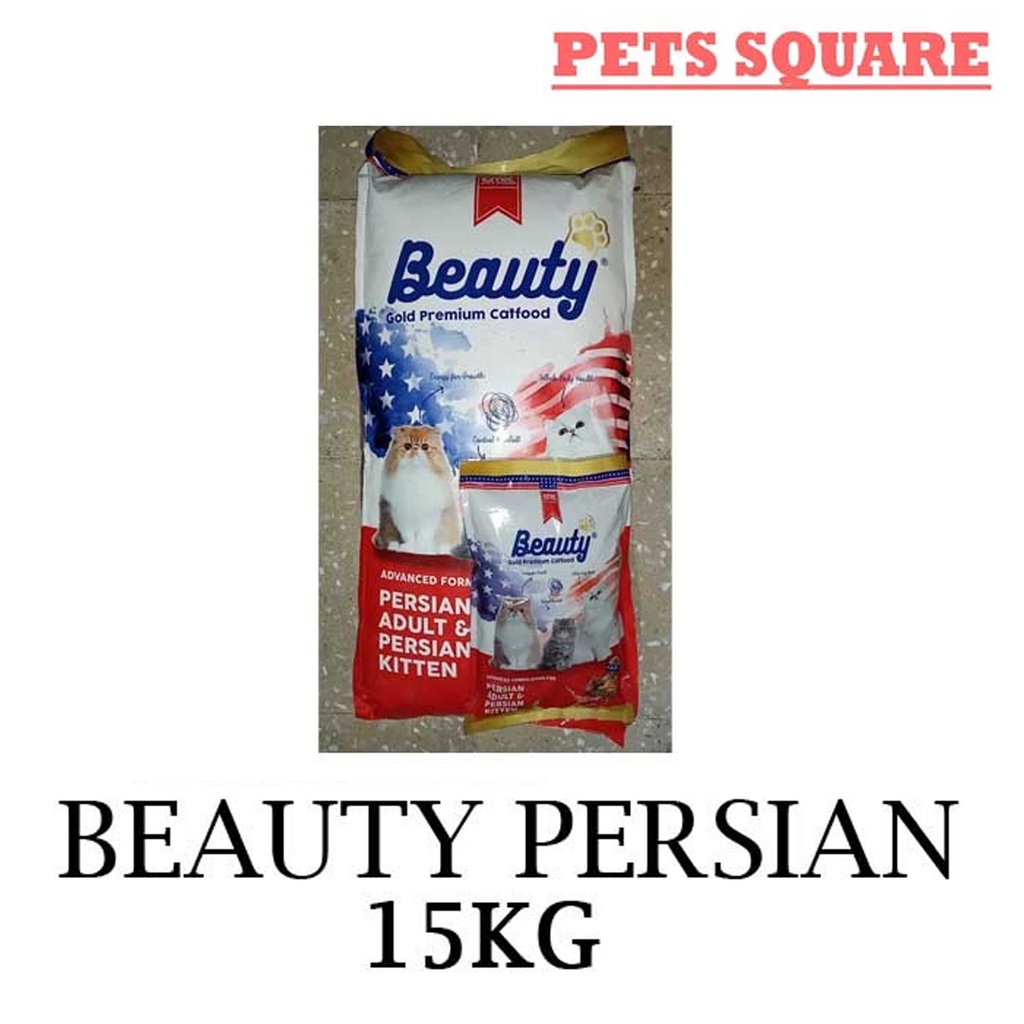 Beauty Gold Premium Persian Adult &amp; Kitten 15kg (Grab/Gosend)